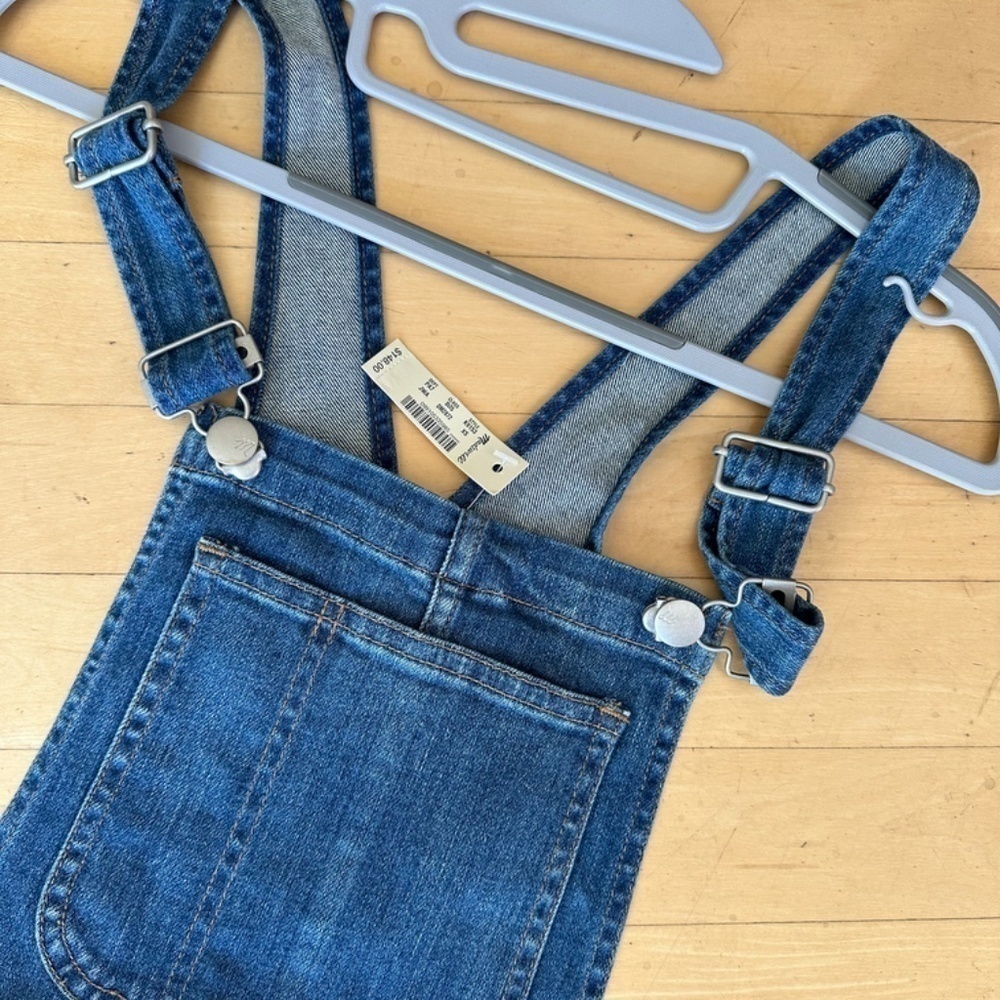 NWT Madewell Low Slung Denim overalls, XS. CB2034 - Picture 3 of 5